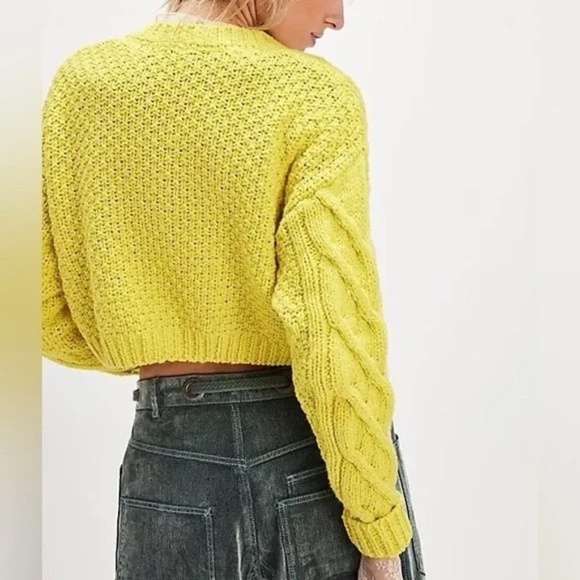 FP Free People Bonfire Cable Knit Cardi - Picture 3 of 6